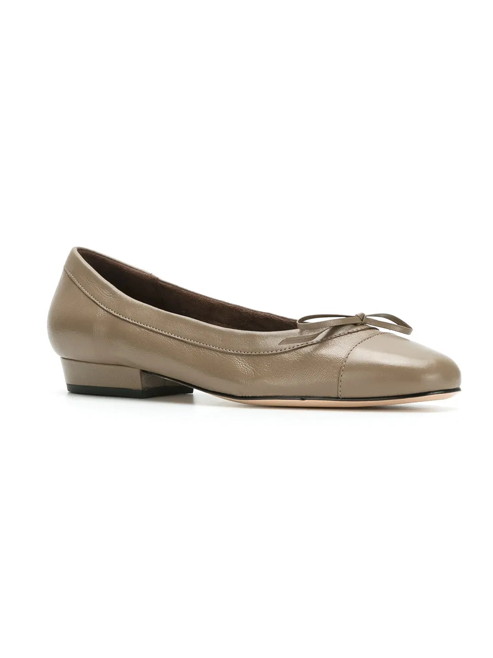 Sarah Chofakian Martina leather ballerina shoes