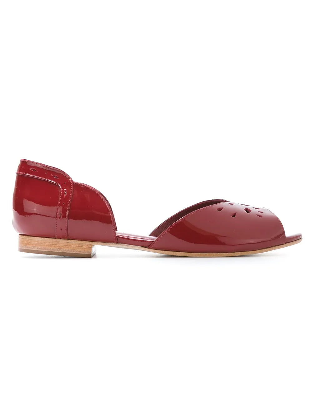 Sarah Chofakian patent leather ballerinas