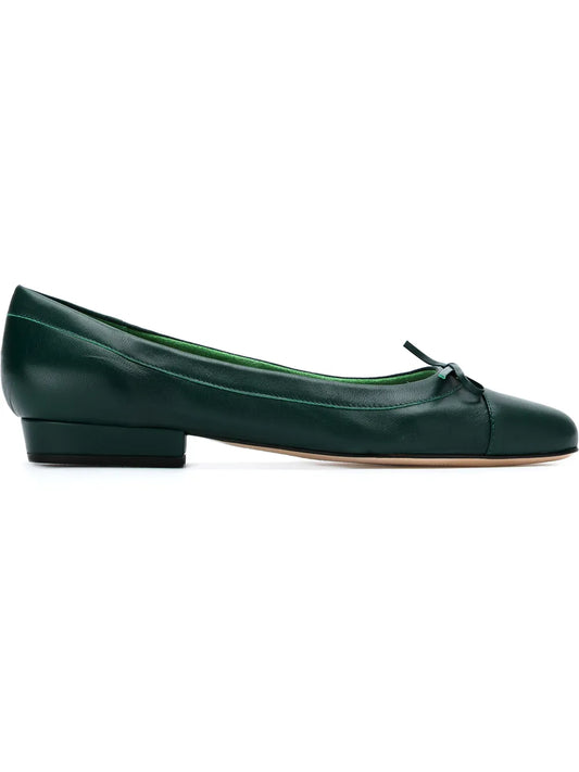 Sarah Chofakian bow detail ballerinas