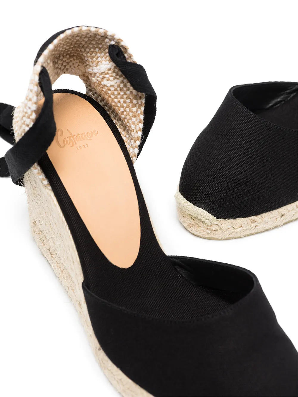 Castañer Carina 80mm ankle-tie wedge sandals