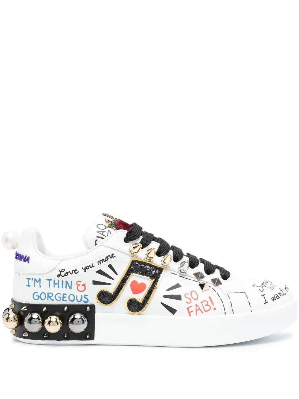 Dolce & Gabbana Portofino appliqué sneakers