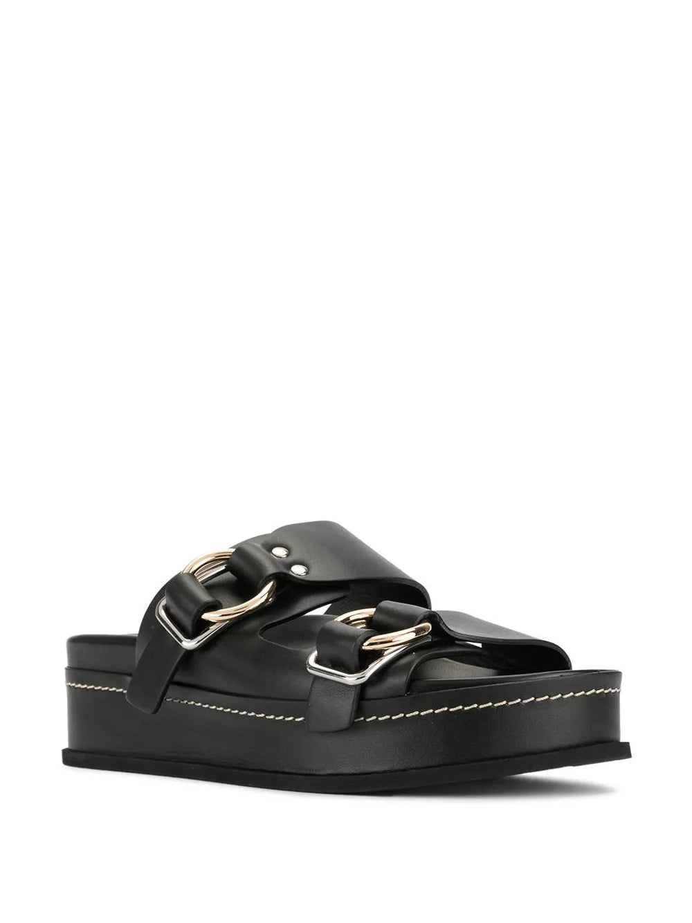3.1 Phillip Lim Freida double-buckle platform slides