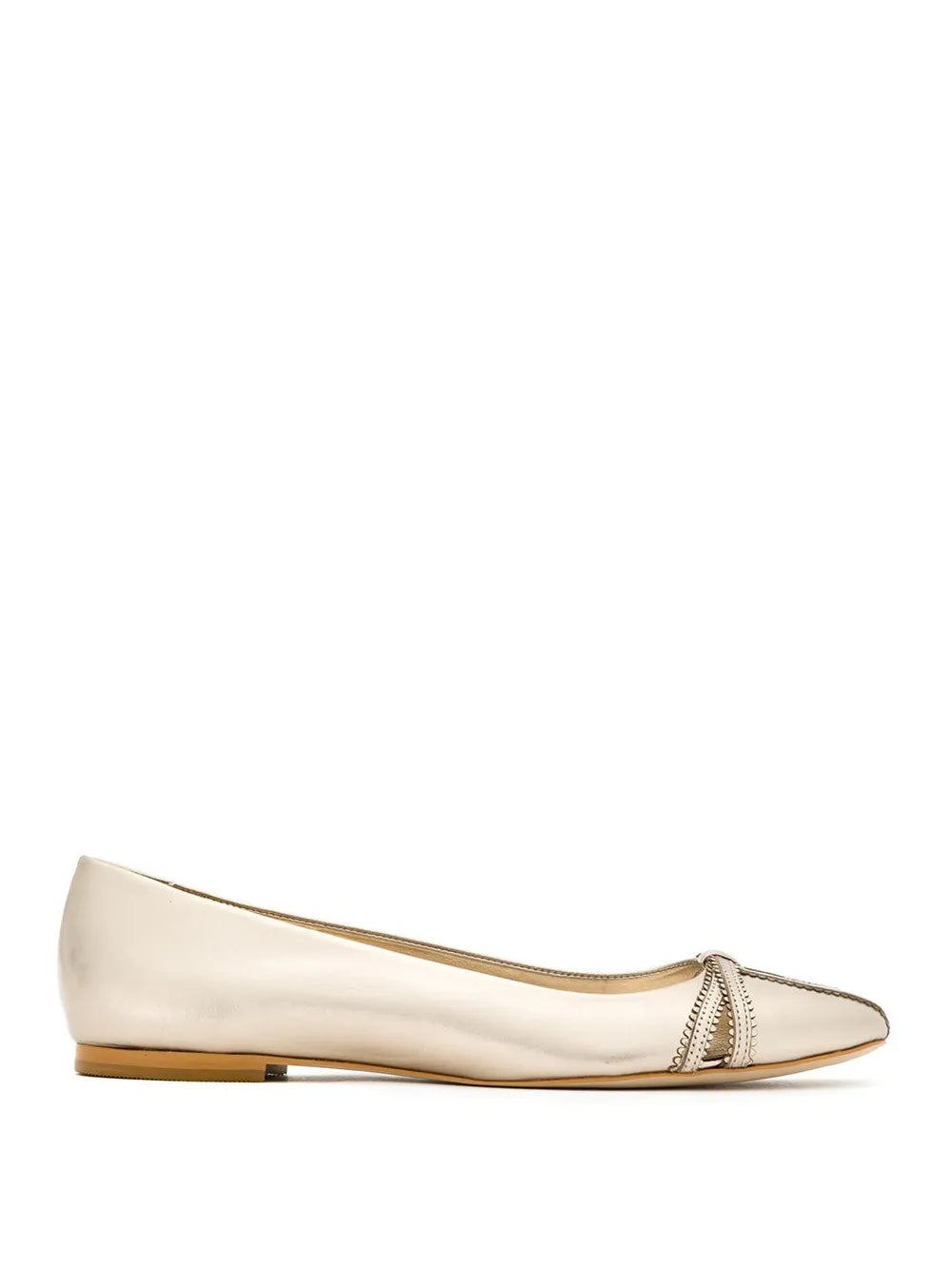 Sarah Chofakian Pati metallic ballerinas