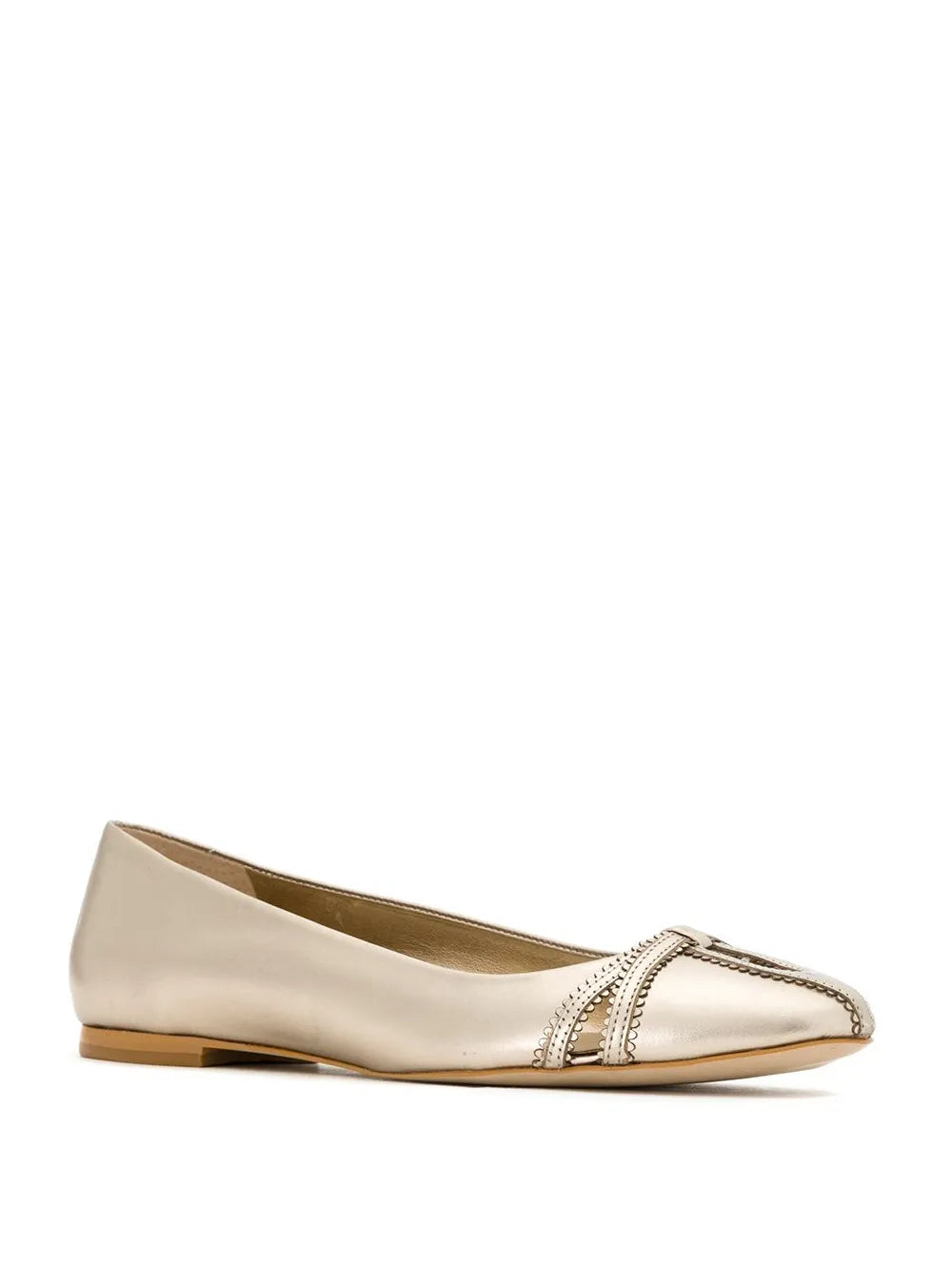 Sarah Chofakian Pati metallic ballerinas