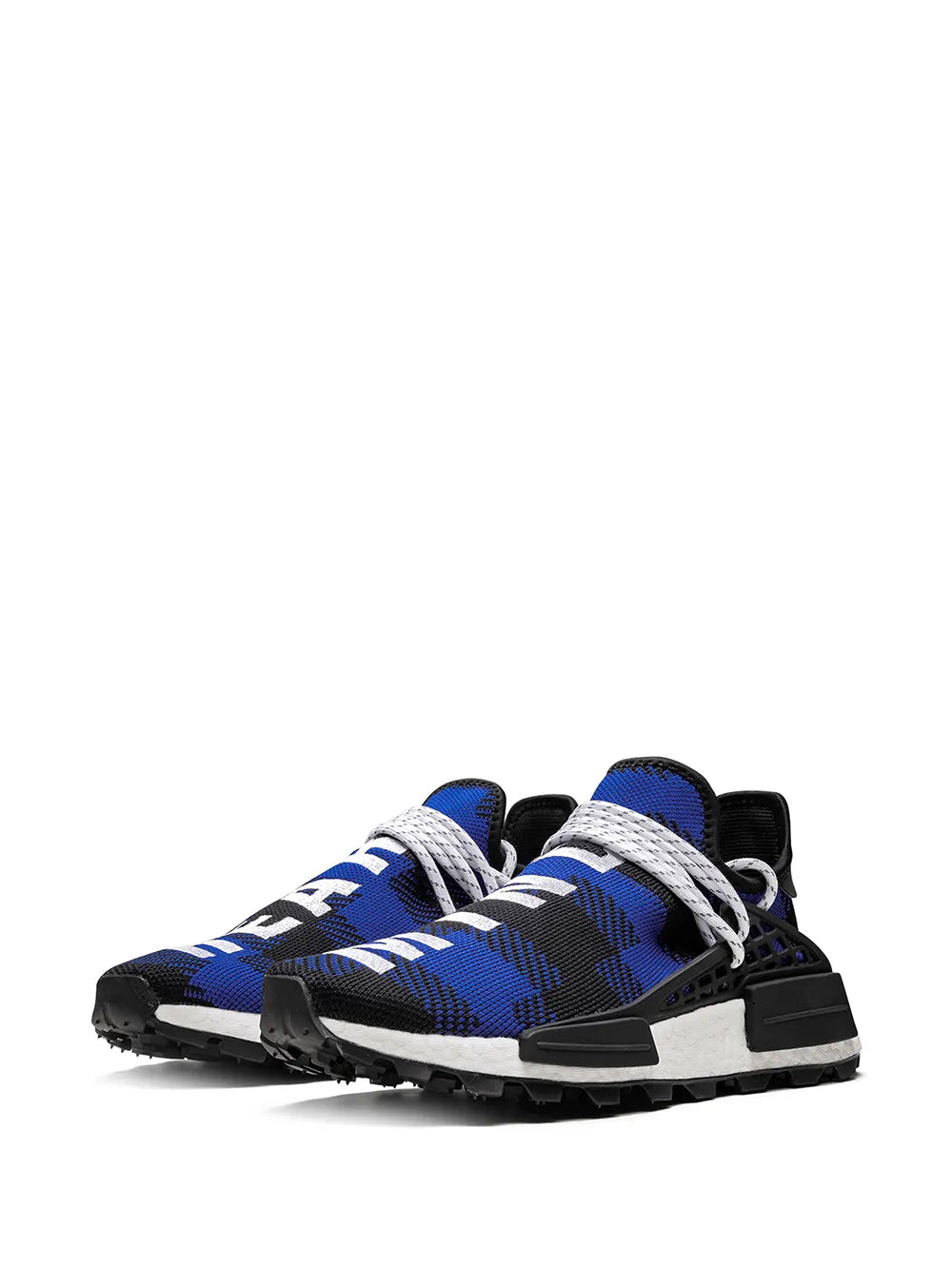 adidas x BBC x Pharrell NMD Hu "Plaid Pack - Blue" sneakers