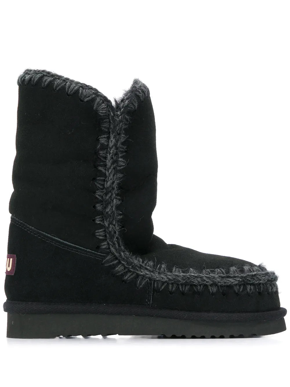 Mou woven detail boots