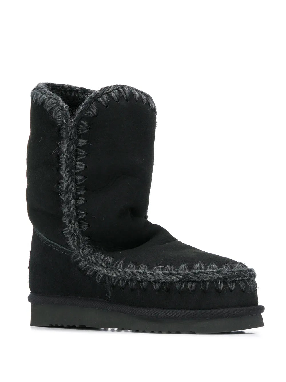 Mou woven detail boots