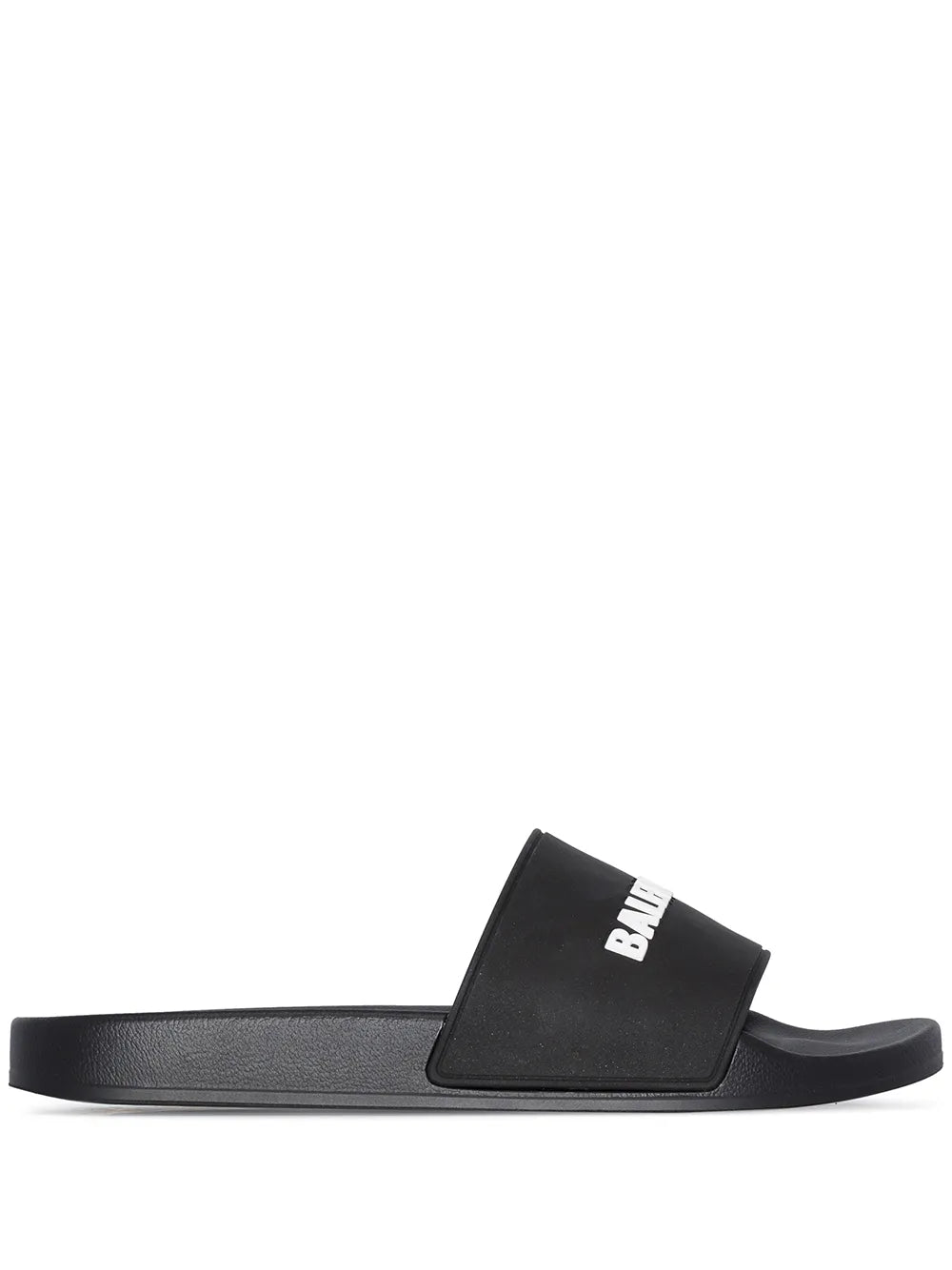 Balenciaga logo-embossed pool slides