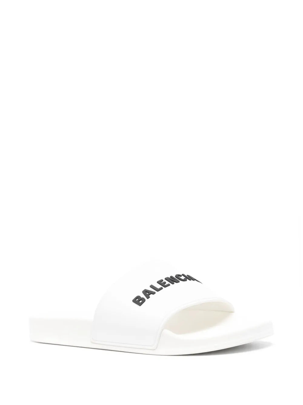 Balenciaga logo-embossed pool slides
