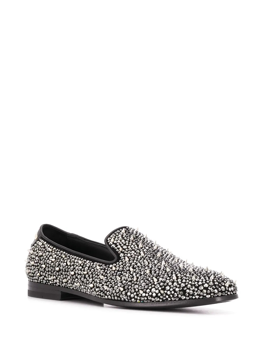 Philipp Plein rhinestone studded loafers