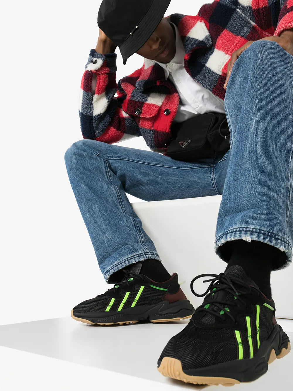 adidas x Pusha T Ozweego lace-up sneakers