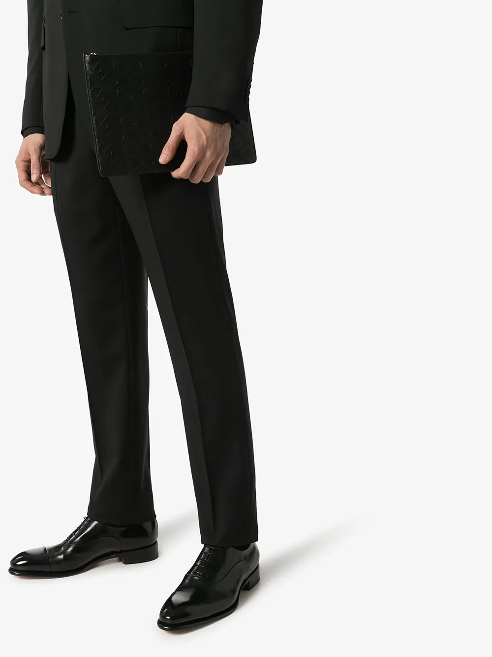 Santoni leather Oxford shoes