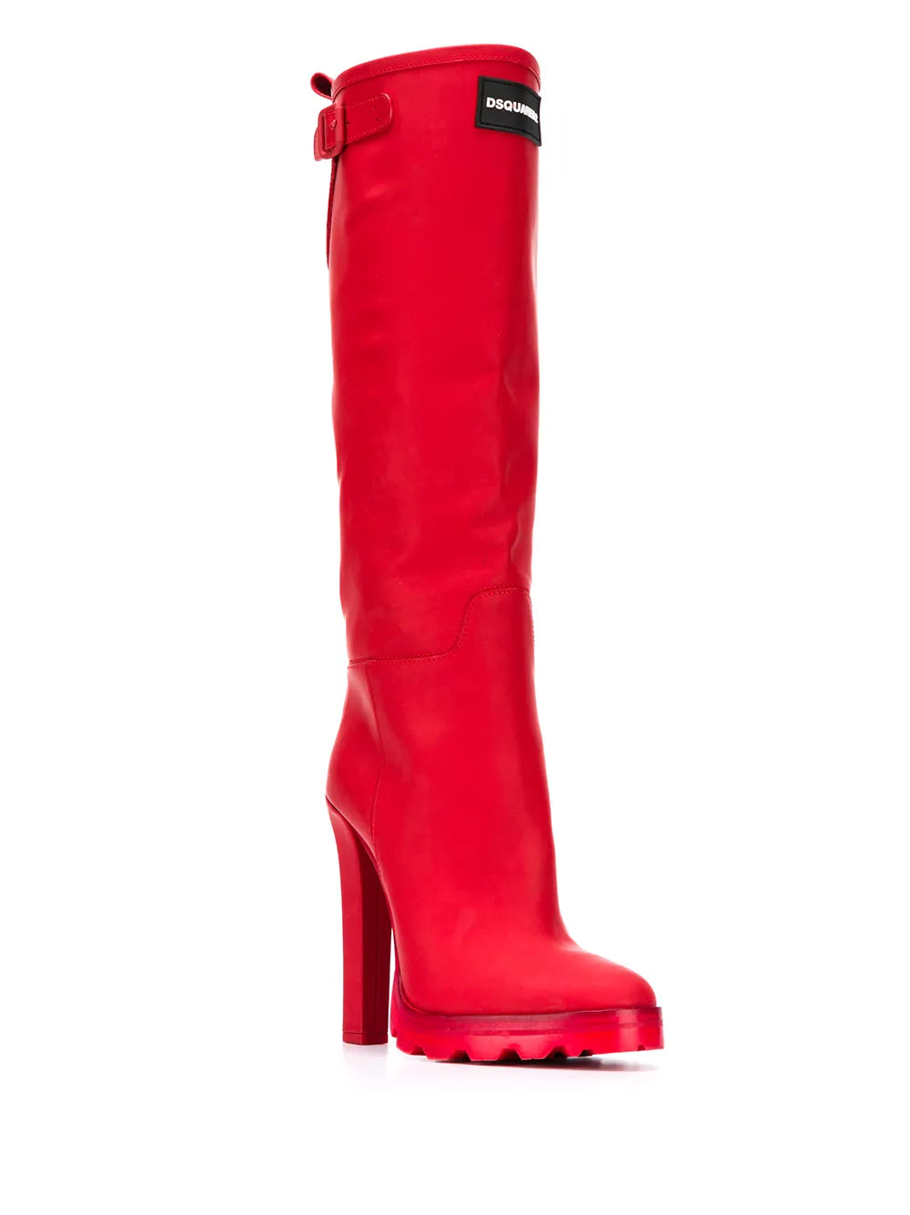 DSQUARED2 logo knee-length boots