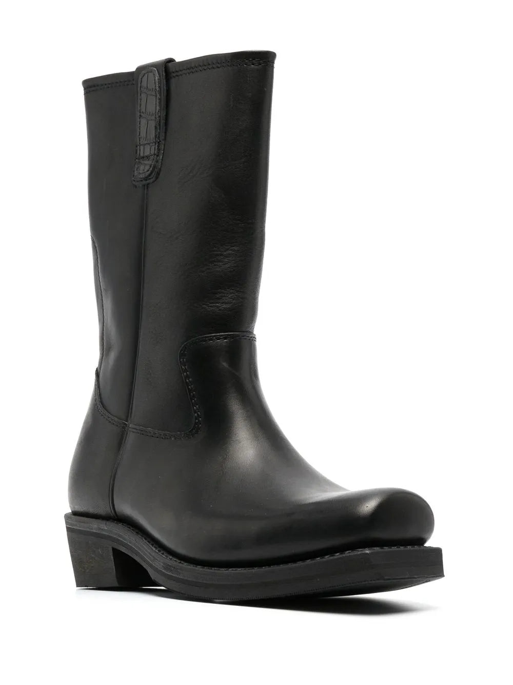 OUR LEGACY Flat-Toe leather boots