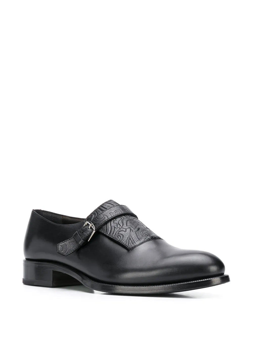 ETRO glossed monk shoes
