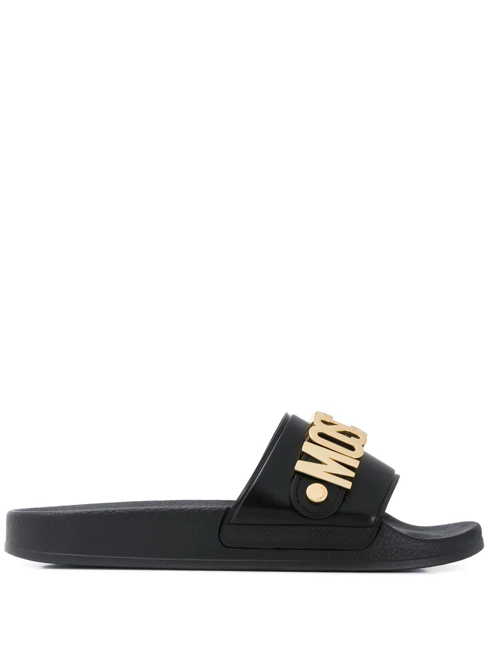 Moschino lettering logo slides