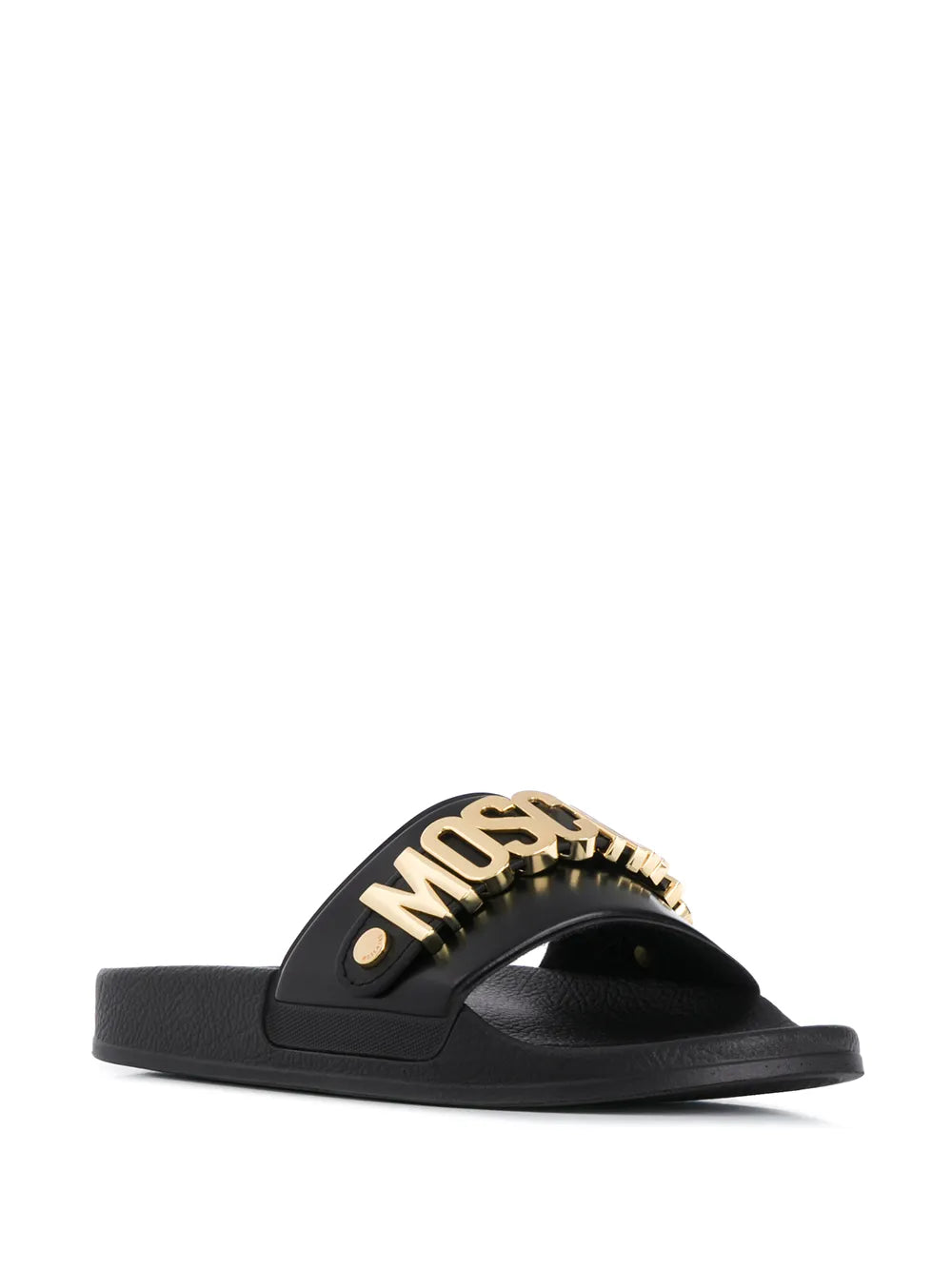 Moschino lettering logo slides