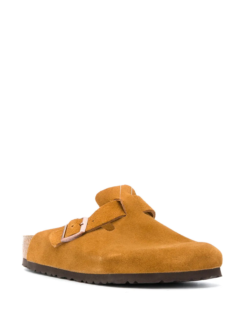 Birkenstock suede buckle slippers