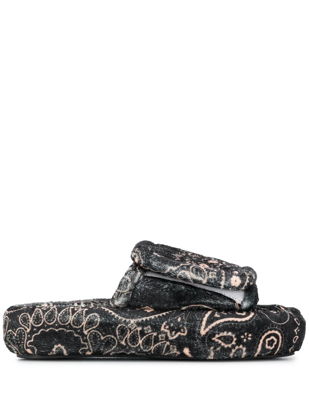 DUOltd bandana-print platform slides