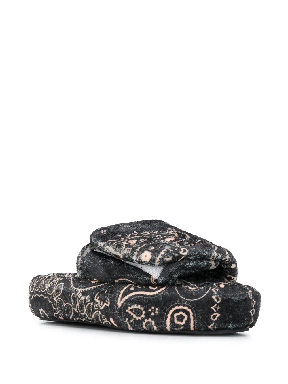 DUOltd bandana-print platform slides