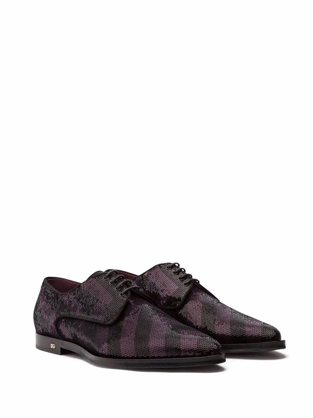 Dolce & Gabbana sequin-embellished Derby shoes