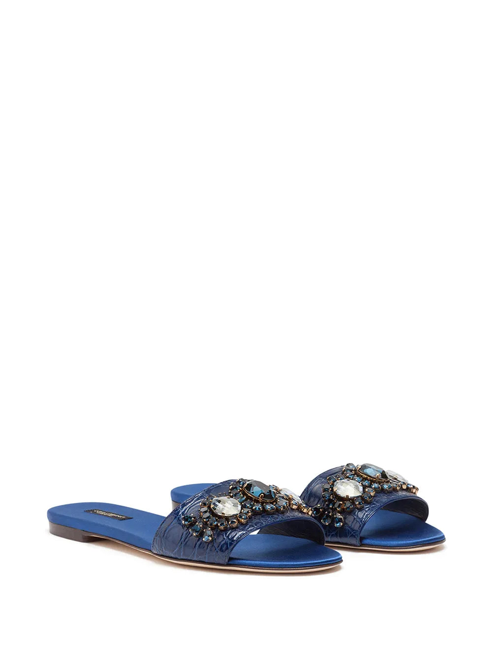 Dolce & Gabbana bejewelled leather sandals