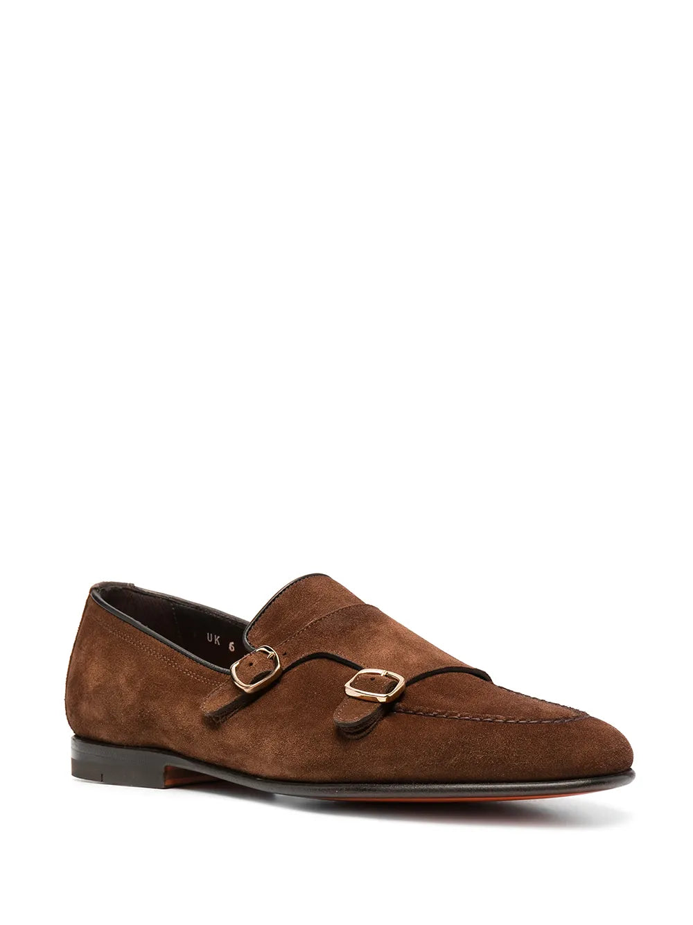 Santoni suede monk shoes