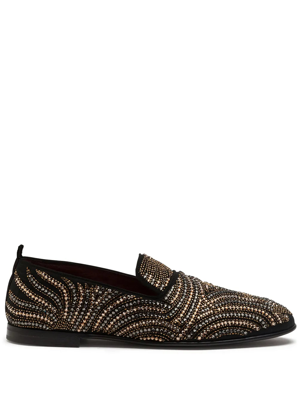Dolce & Gabbana embroidered canvas slippers