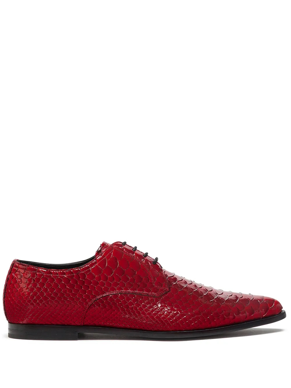 Dolce & Gabbana textured varnished Derby shoes