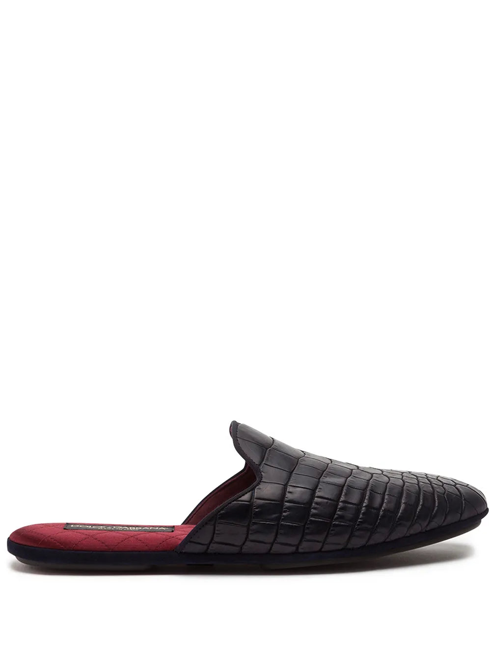 Dolce & Gabbana embossed leather mules