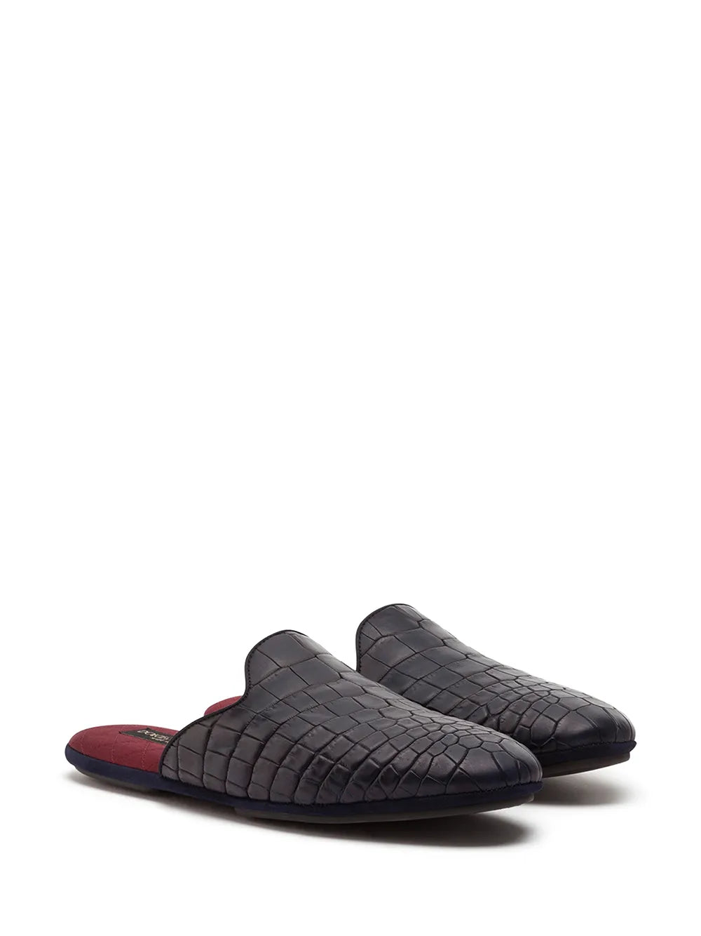 Dolce & Gabbana embossed leather mules
