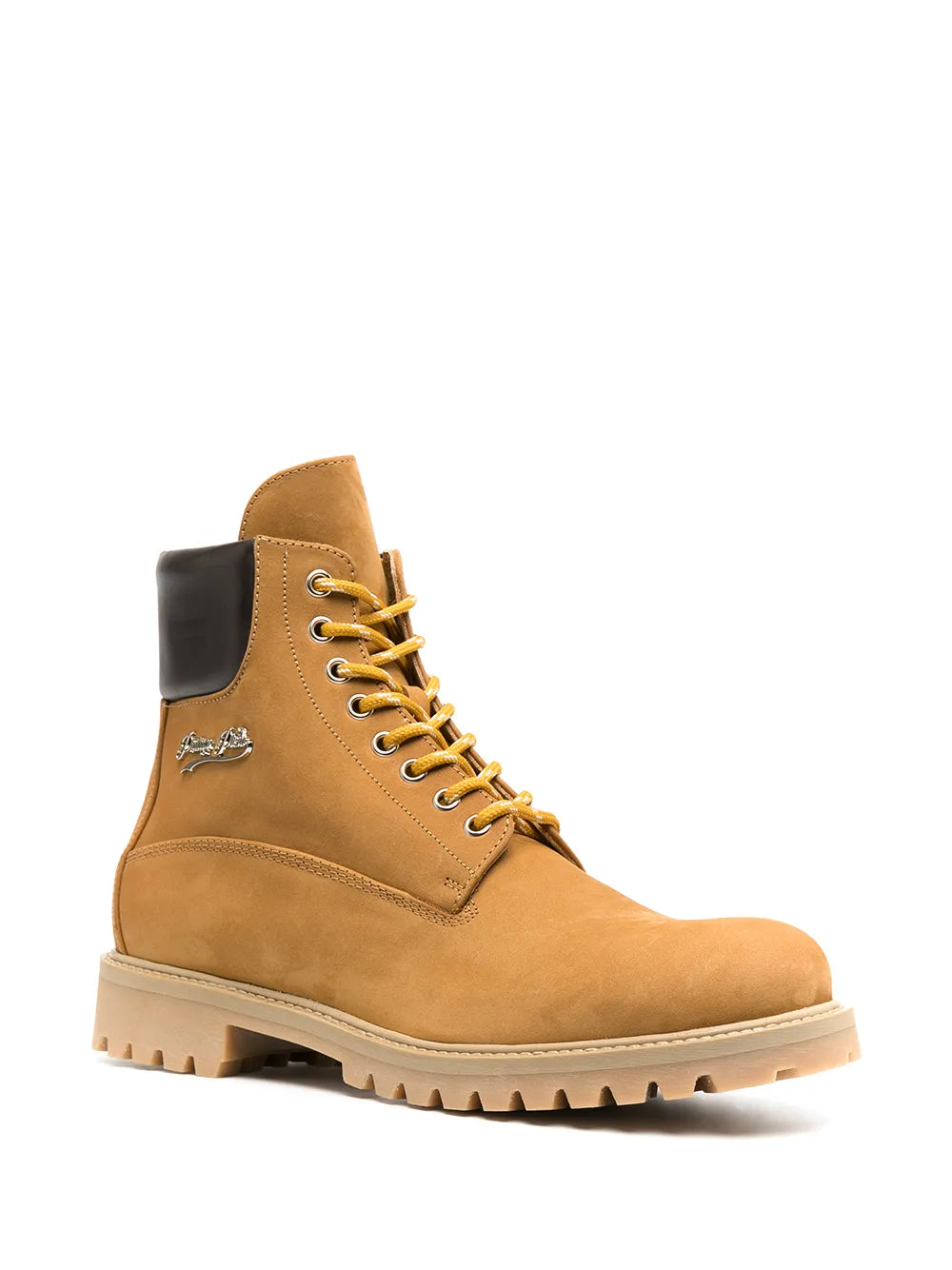 Philipp Plein lace-up ridged sole boots