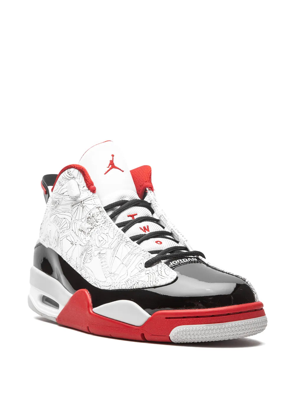Jordan Air Jordan Dub Zero "White/Black/Varsity Red" sneakers