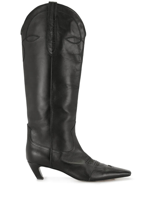 KHAITE The Dallas 50mm knee-high boots
