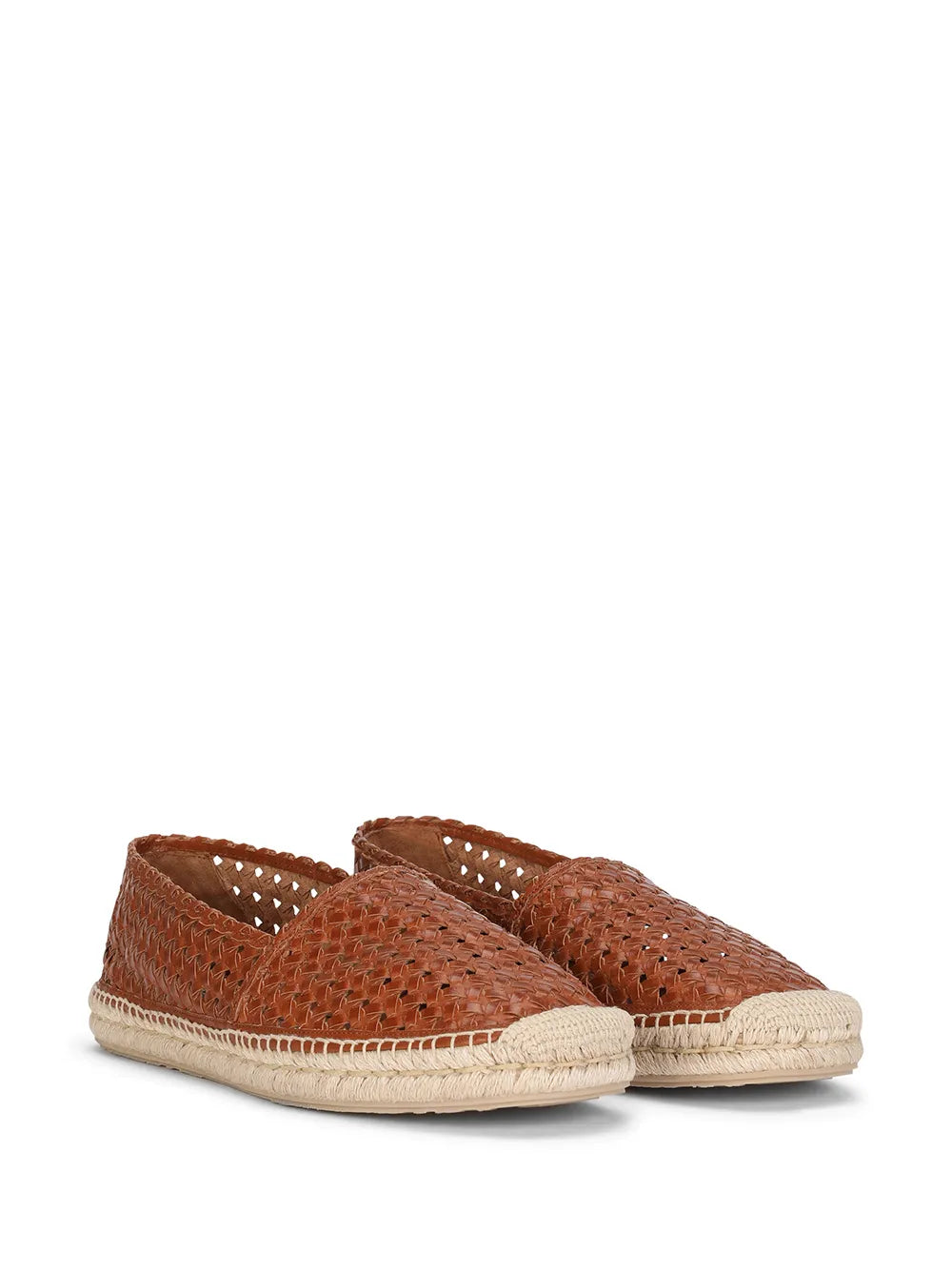 Dolce & Gabbana woven leather espadrilles