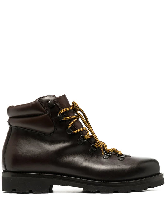 Scarosso padded-ankle lace-up boots
