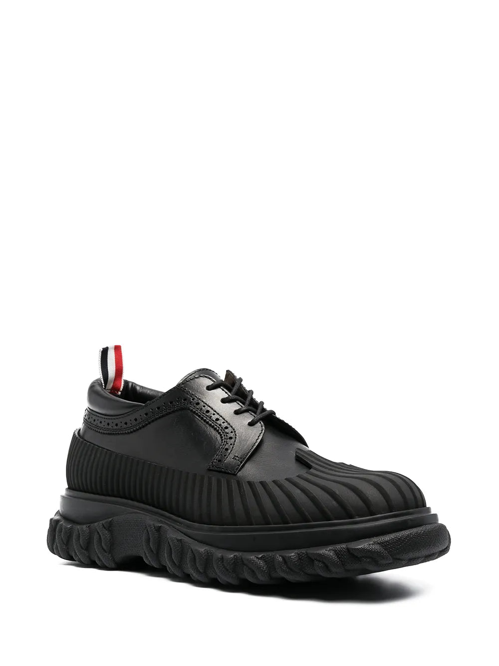 Thom Browne stripe-detail leather brogues