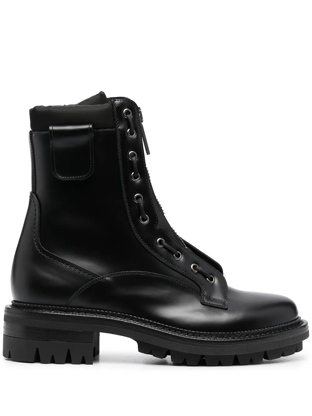 DSQUARED2 leather zip-up boots