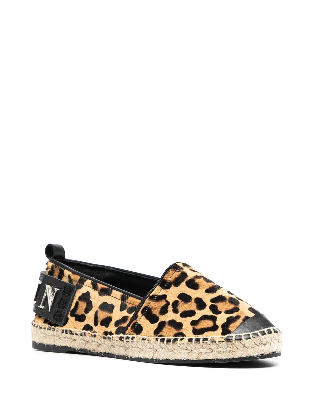 Philipp Plein leopard-print slip-on espadrilles