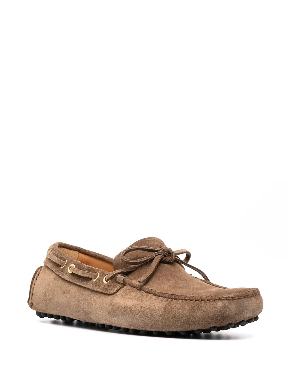 Car Shoe ridged suede loafers