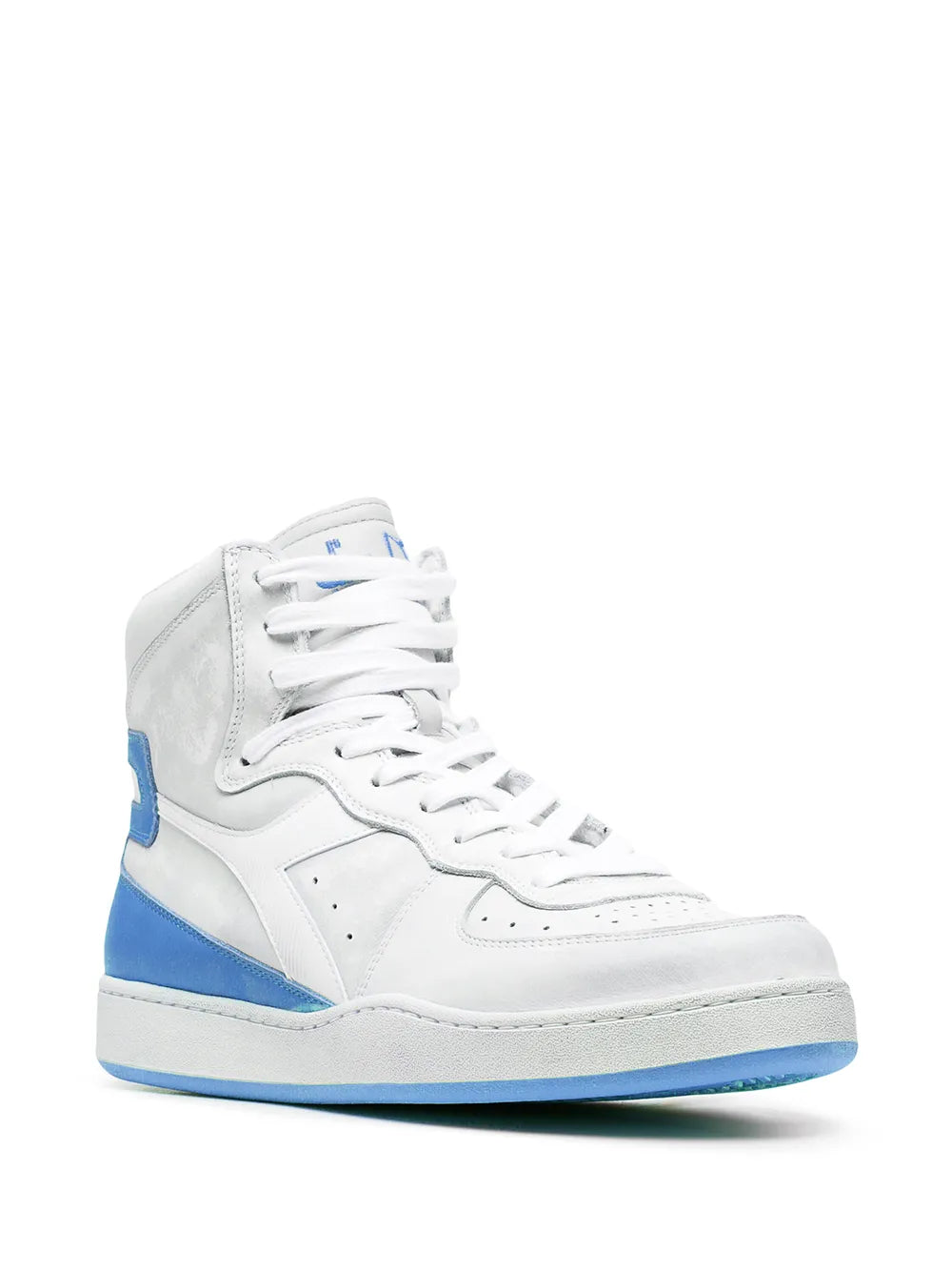Diadora high-top panelled leather sneakers