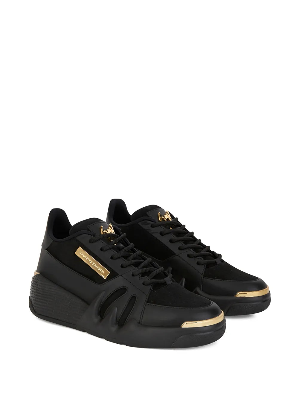 Giuseppe Zanotti tonal panelled perforated sneakers