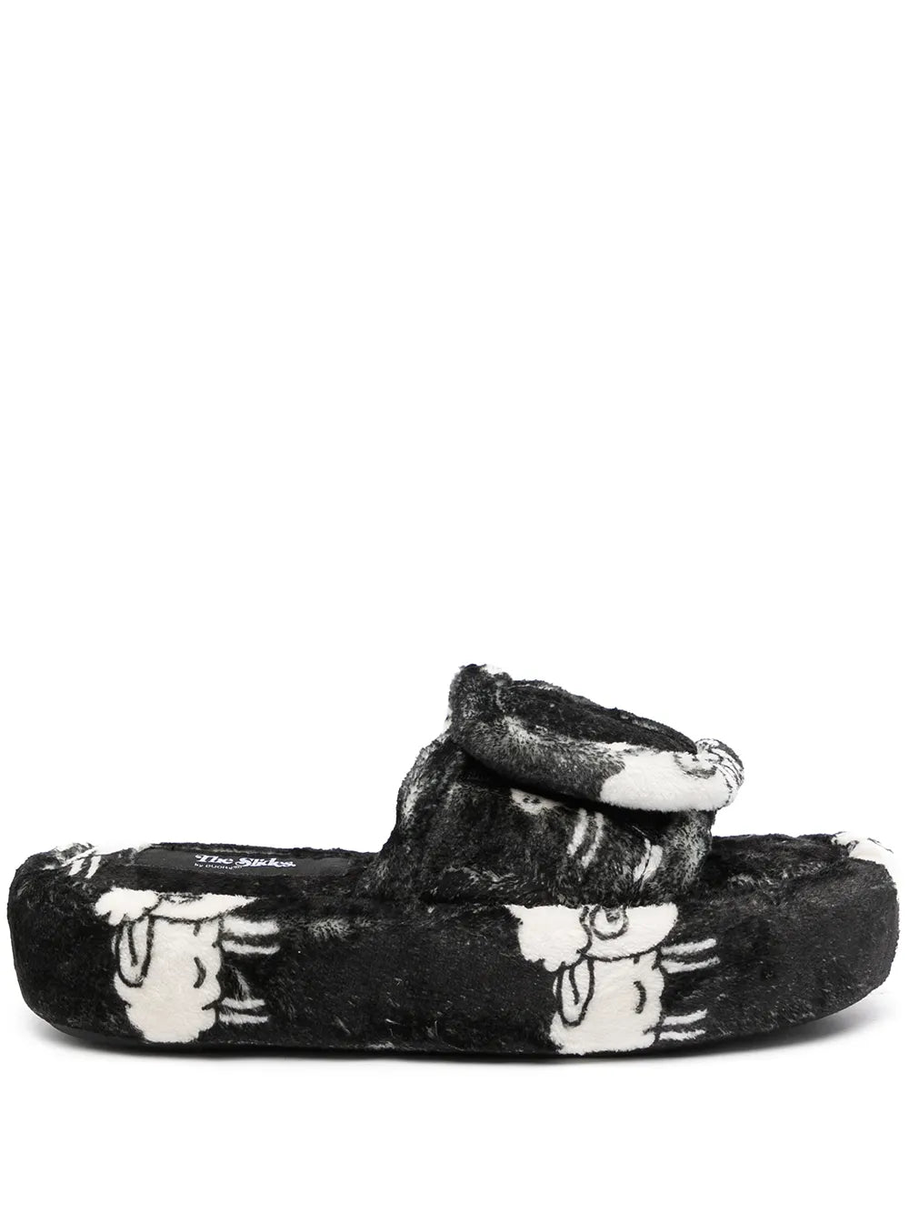 DUOltd Sheep-pattern terry slipper