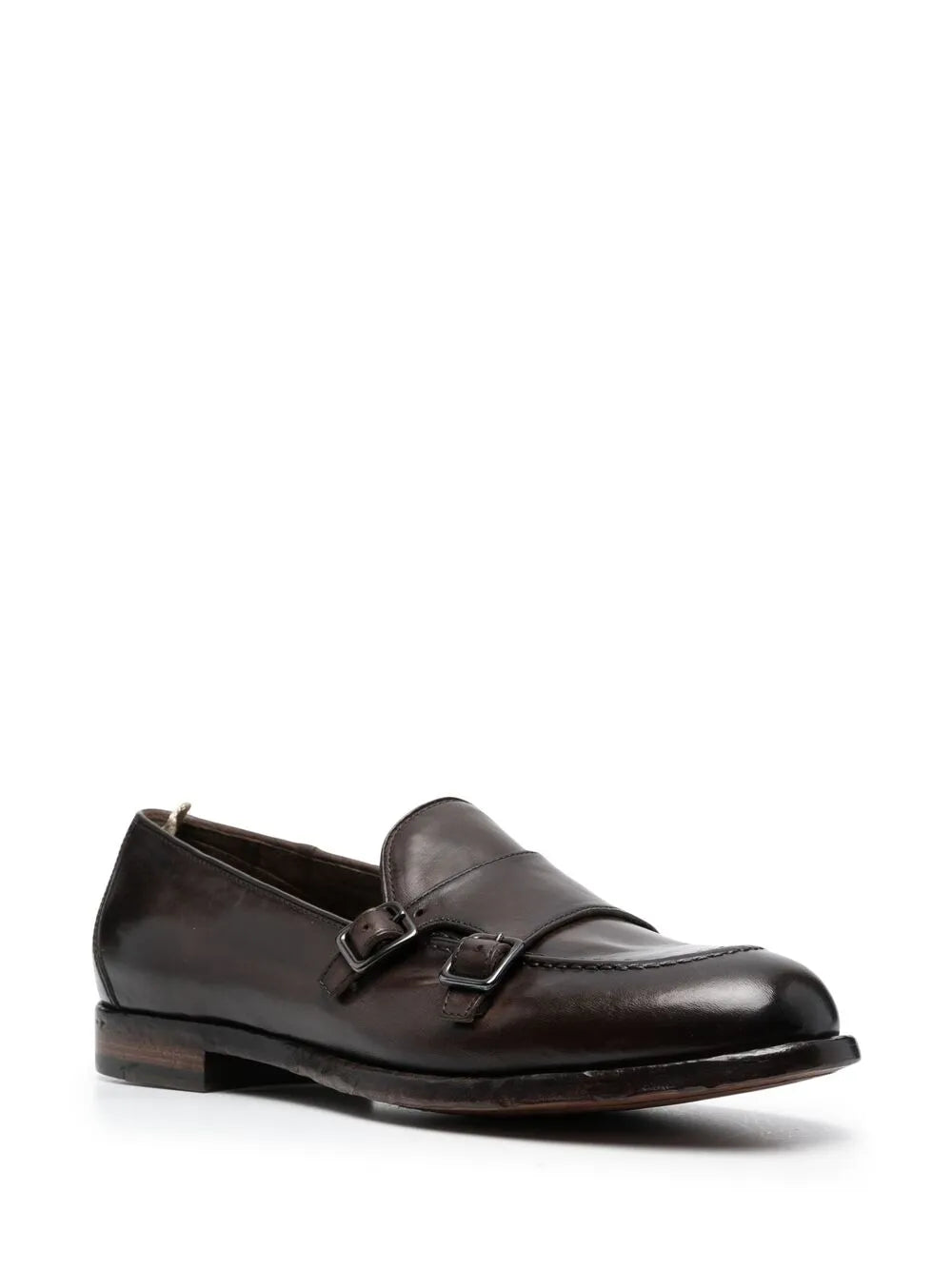 Officine Creative double buckle monk shoes
