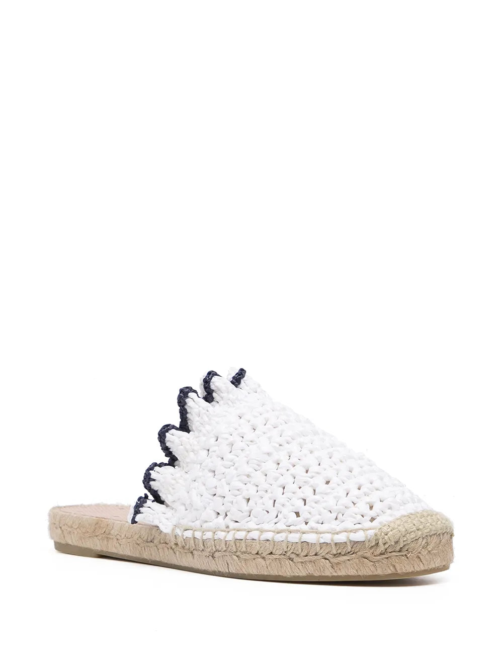 RED(V) ruffle trim woven espadrilles