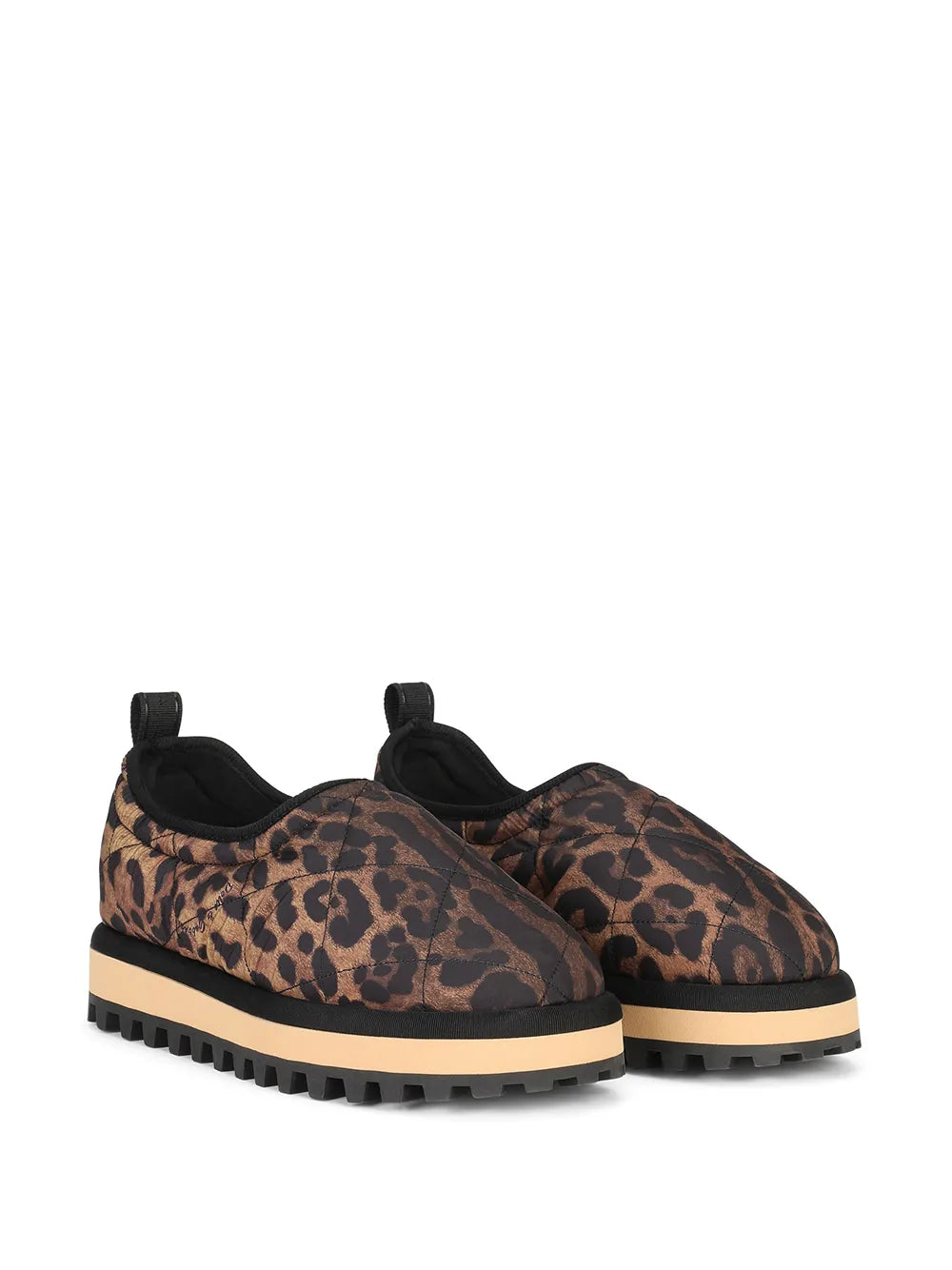 Dolce & Gabbana leopard-print slippers