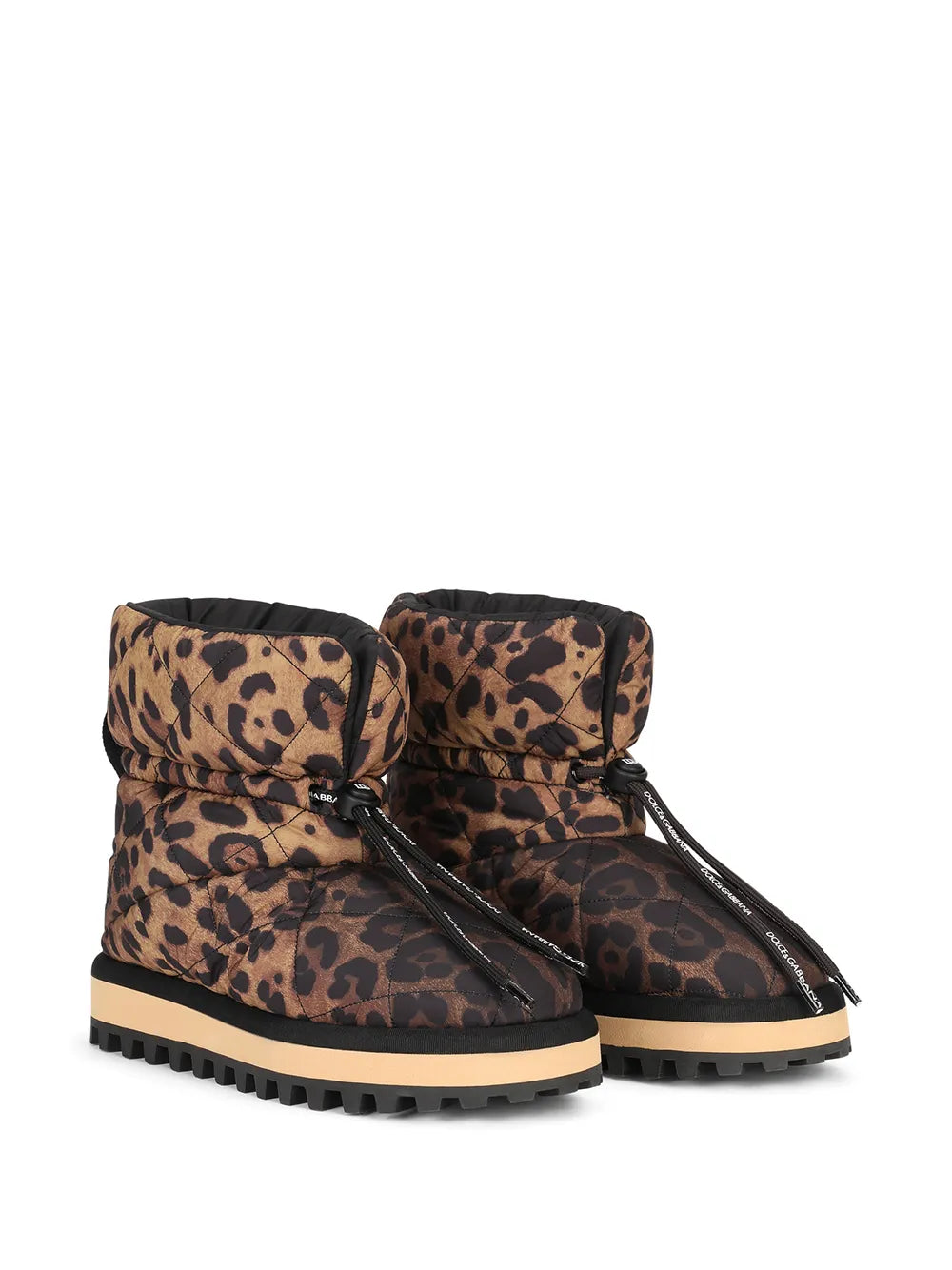 Dolce & Gabbana leopard-print boots