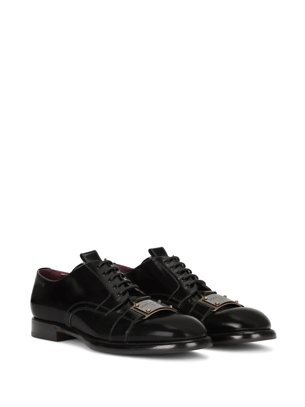 Dolce & Gabbana logo-plaque Derby shoes