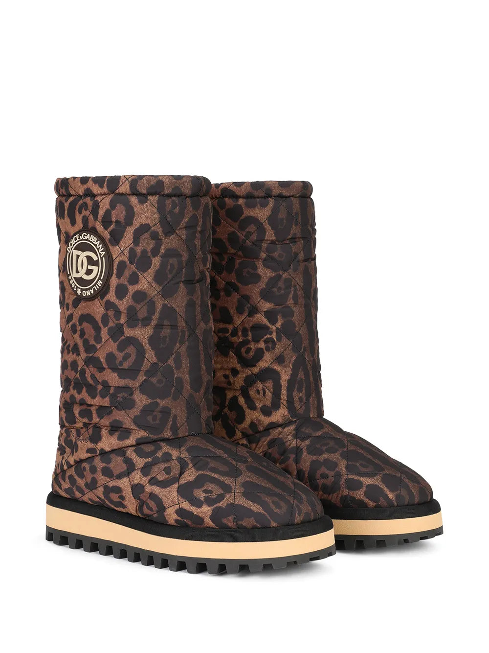 Dolce & Gabbana City leopard-print boots