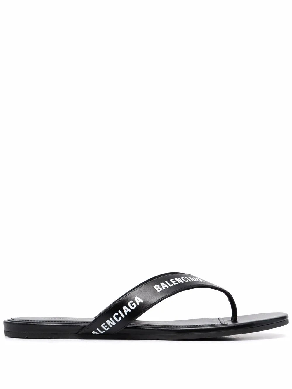 Balenciaga logo-strap flip flops